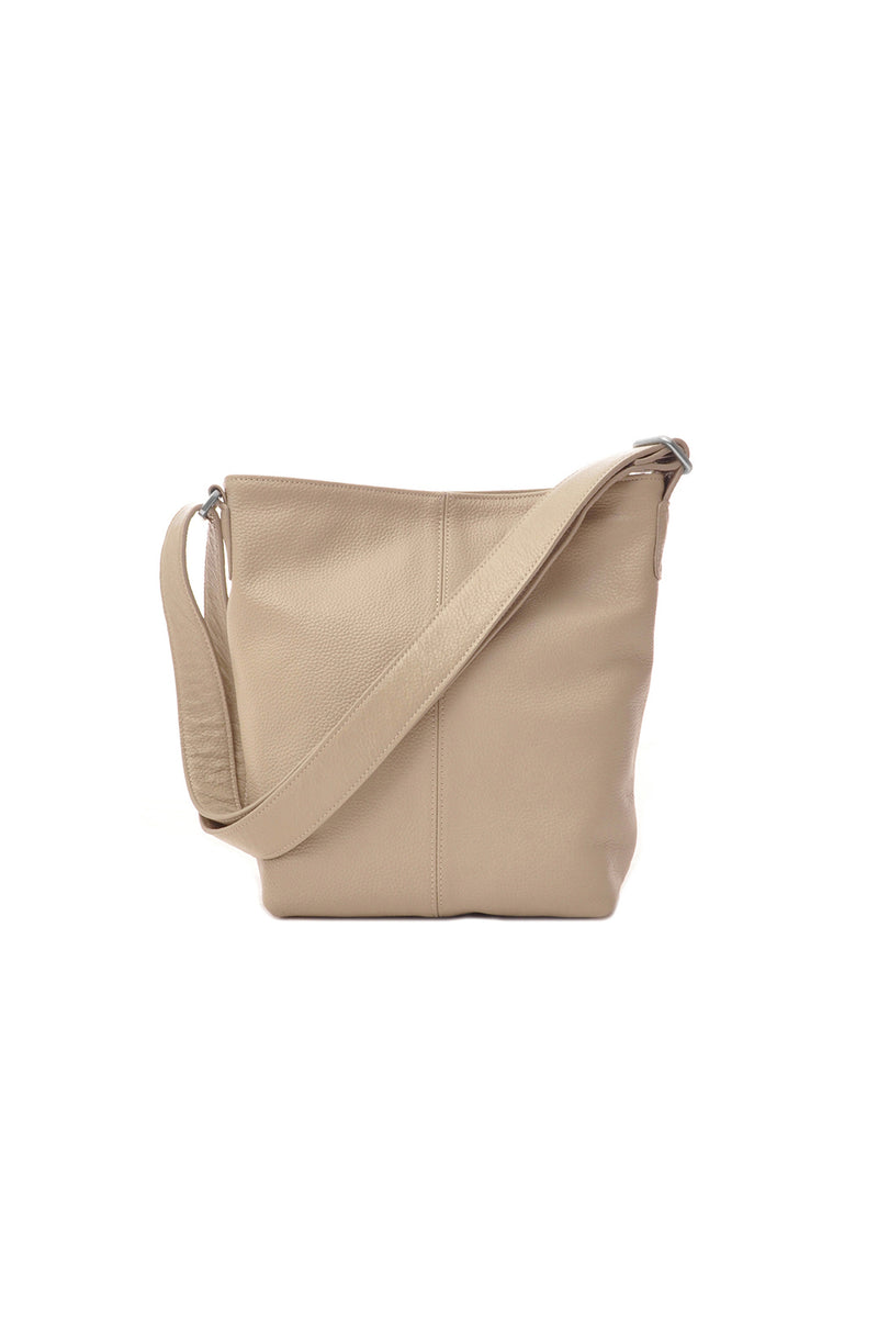 Small Shoulder Bag | Grained Leather | Sand