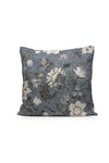  Cushion Cover | Flower Linen Collection | Denim Blue