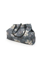 Weekend Bag | Flower Linen Collection | Denim Blue