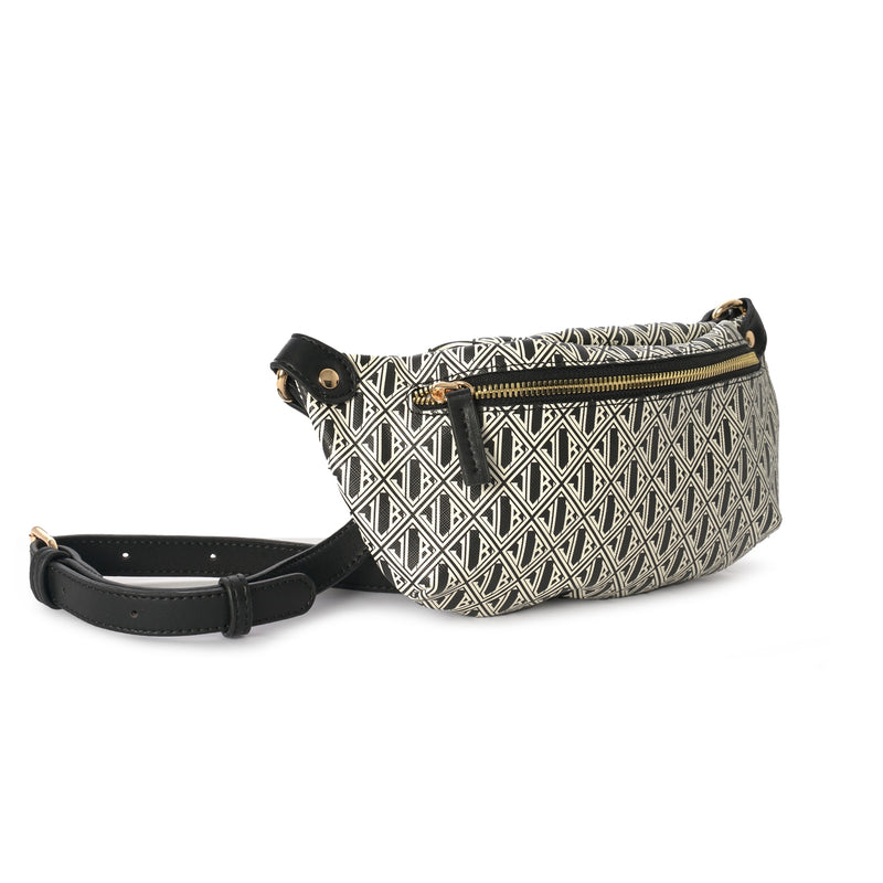  Palermo Waist Bag | JLB Collection | Black-White