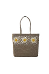 e Basket | Flower Crochet | Sand