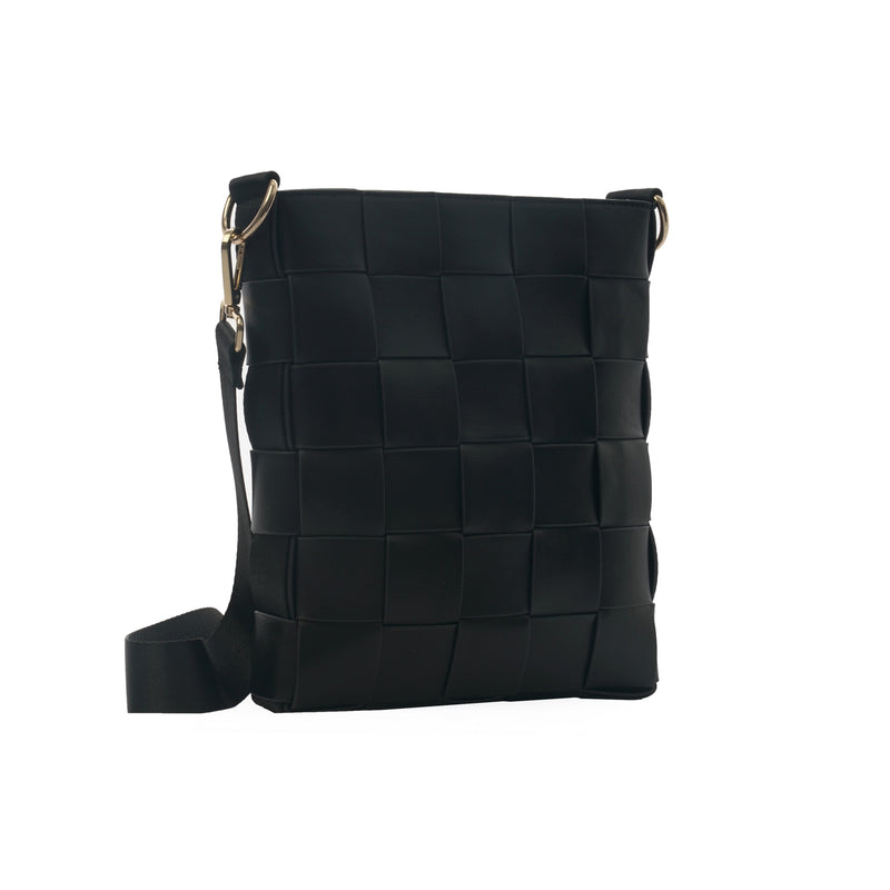 Shoulder Bag Braided Strap Black – CEANNIS - Main Image