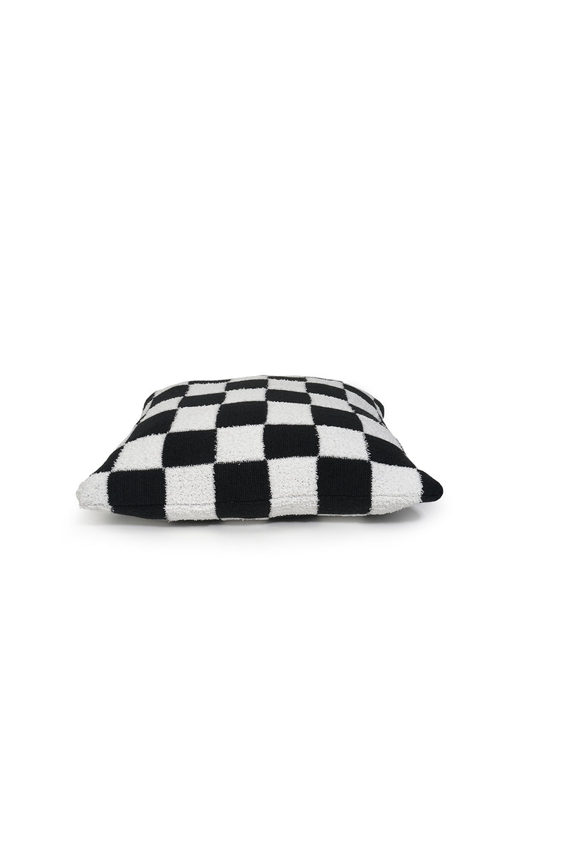 Cushion Cover | Knitted Check Collection | Black