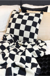 Throw 160x130cm | Knitted Check Collection | Black