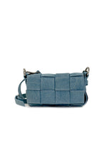 iPhone Bag | Braided Denim Strap | Blue