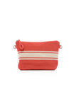 Stripe Cosmetic Bag | Crochet | Orange