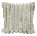 Cushion Cover Fake Fur | Stripe Off White