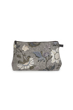 Cosmetic Bag | Flower Linen Collection | Khaki