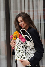 Basket | Daisy Crochet | White