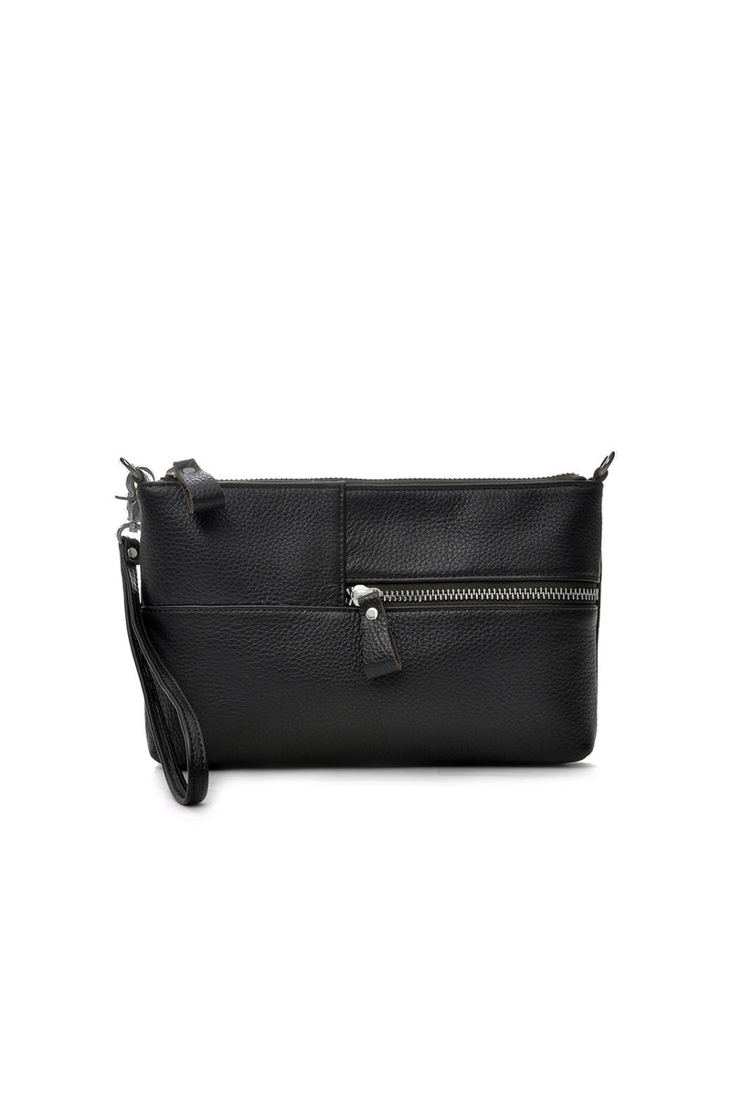 Envelope Bag | Grained Leather | Black