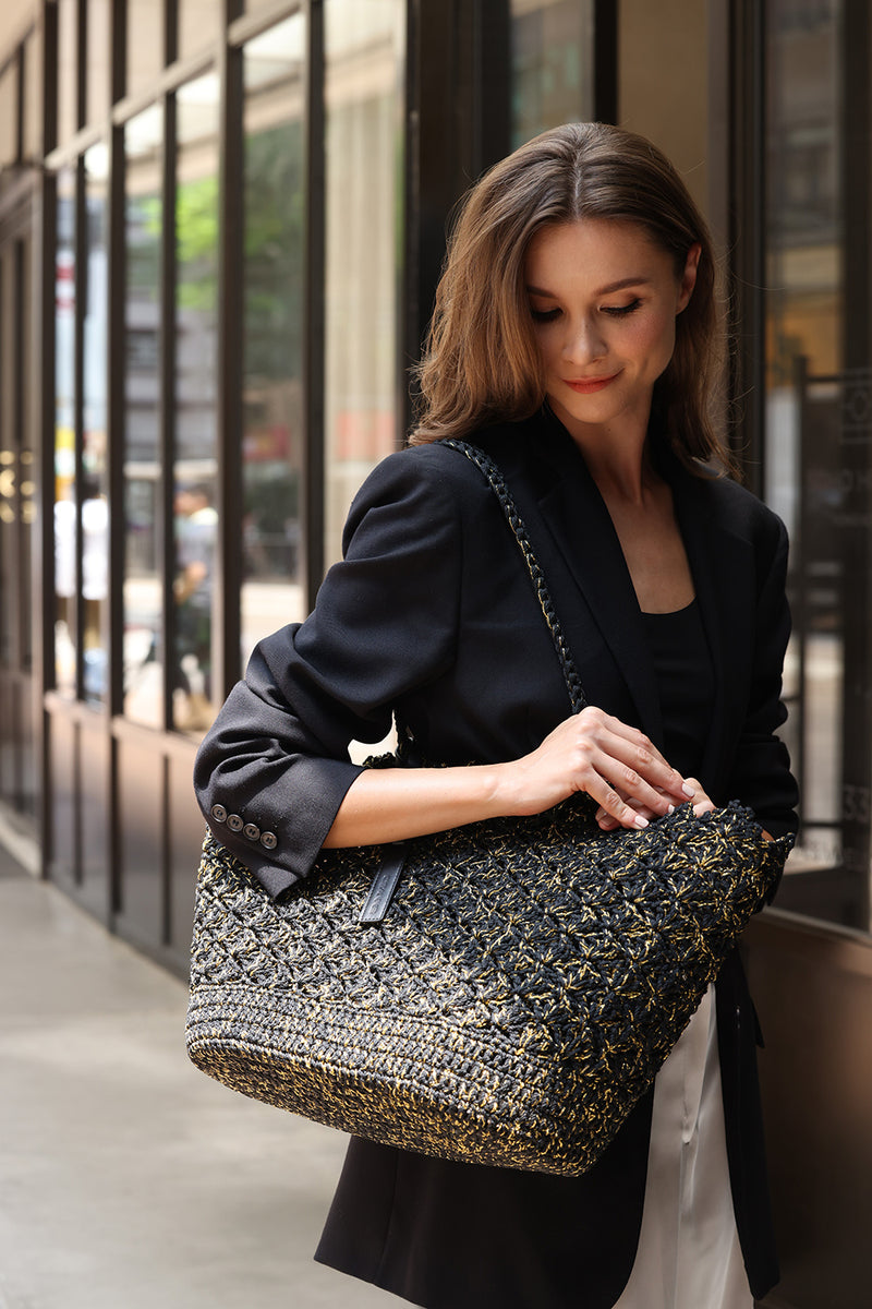 Basket | Party Crochet | Black-Gold