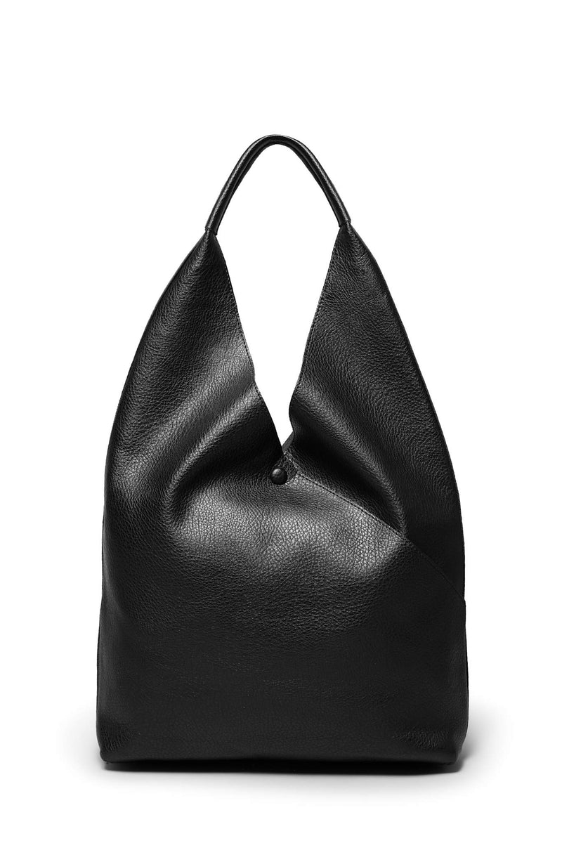 Triangle Pu Shoulder Bag | Black