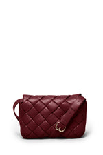 Braided strap Criss Cross Small Bag | Plum