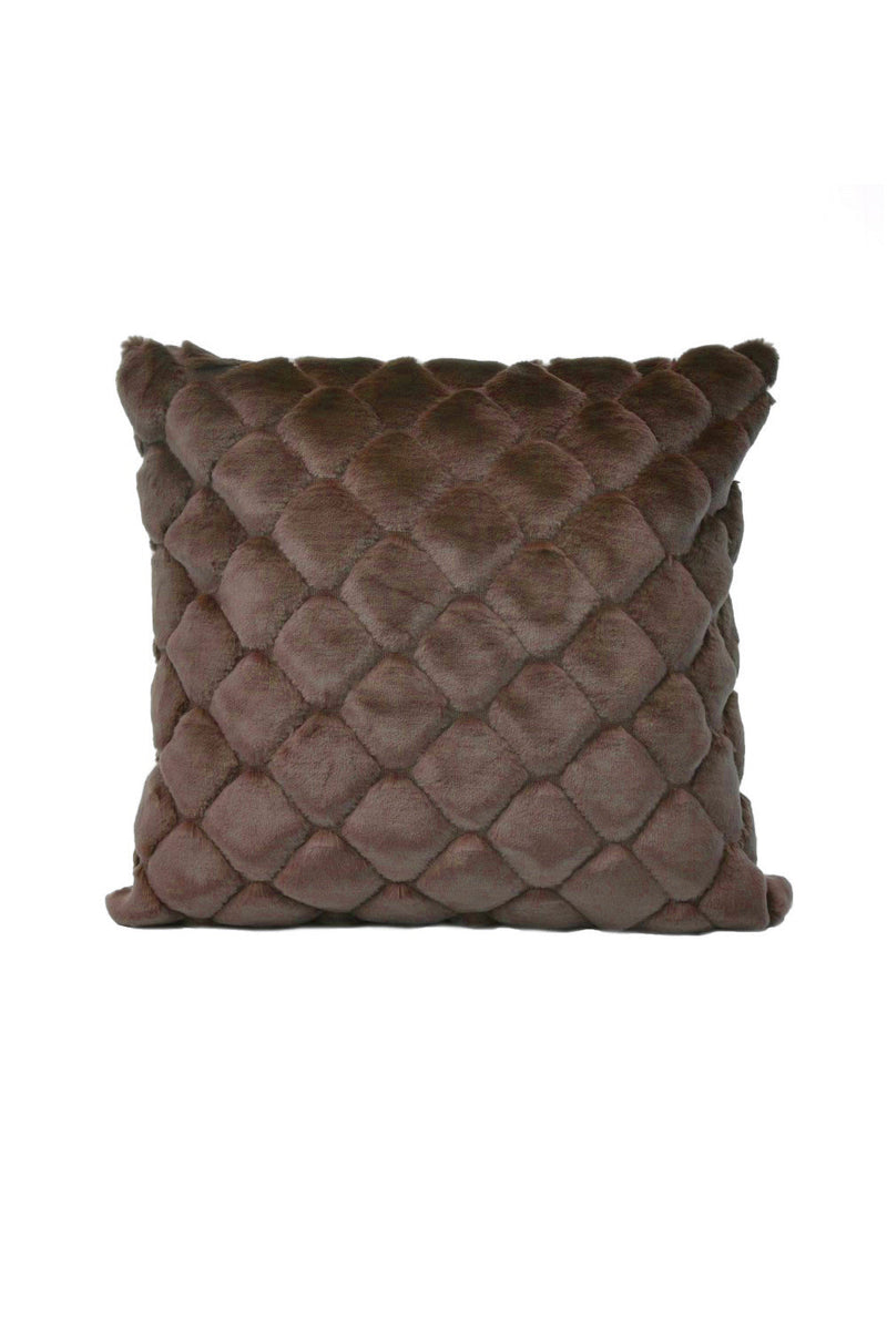 Cushion Cover Fake Fur | Brown