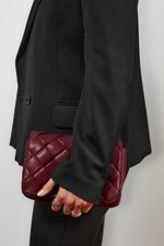 Braided strap Criss Cross Small Bag | Plum
