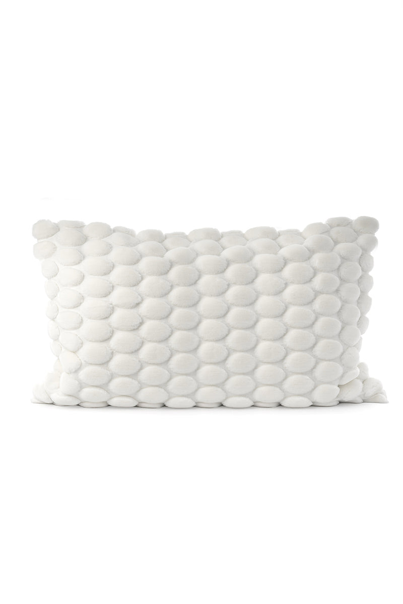 Long Cushion Cover | Egg Collection | White