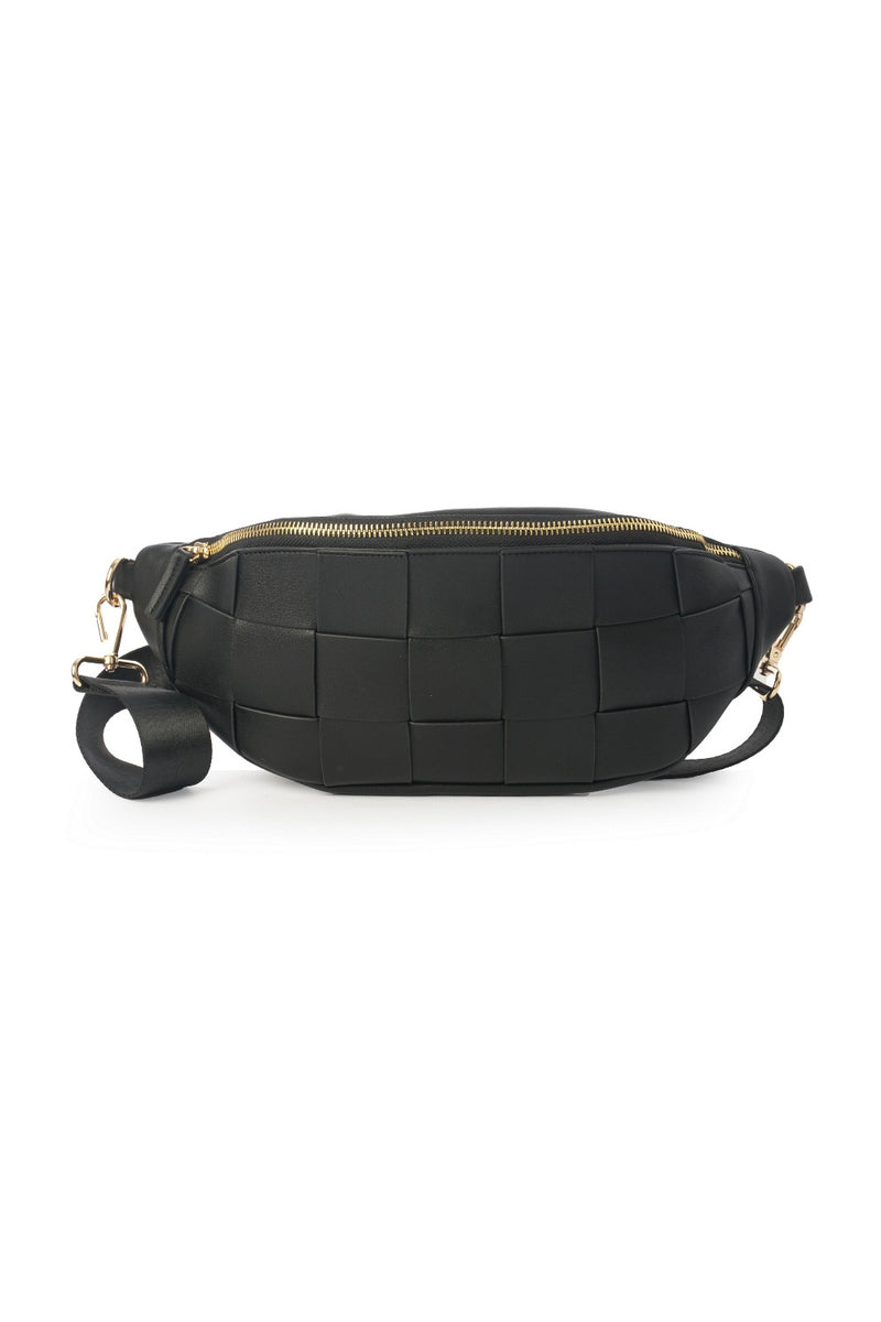 Waist Bag | Braided Strap | Black