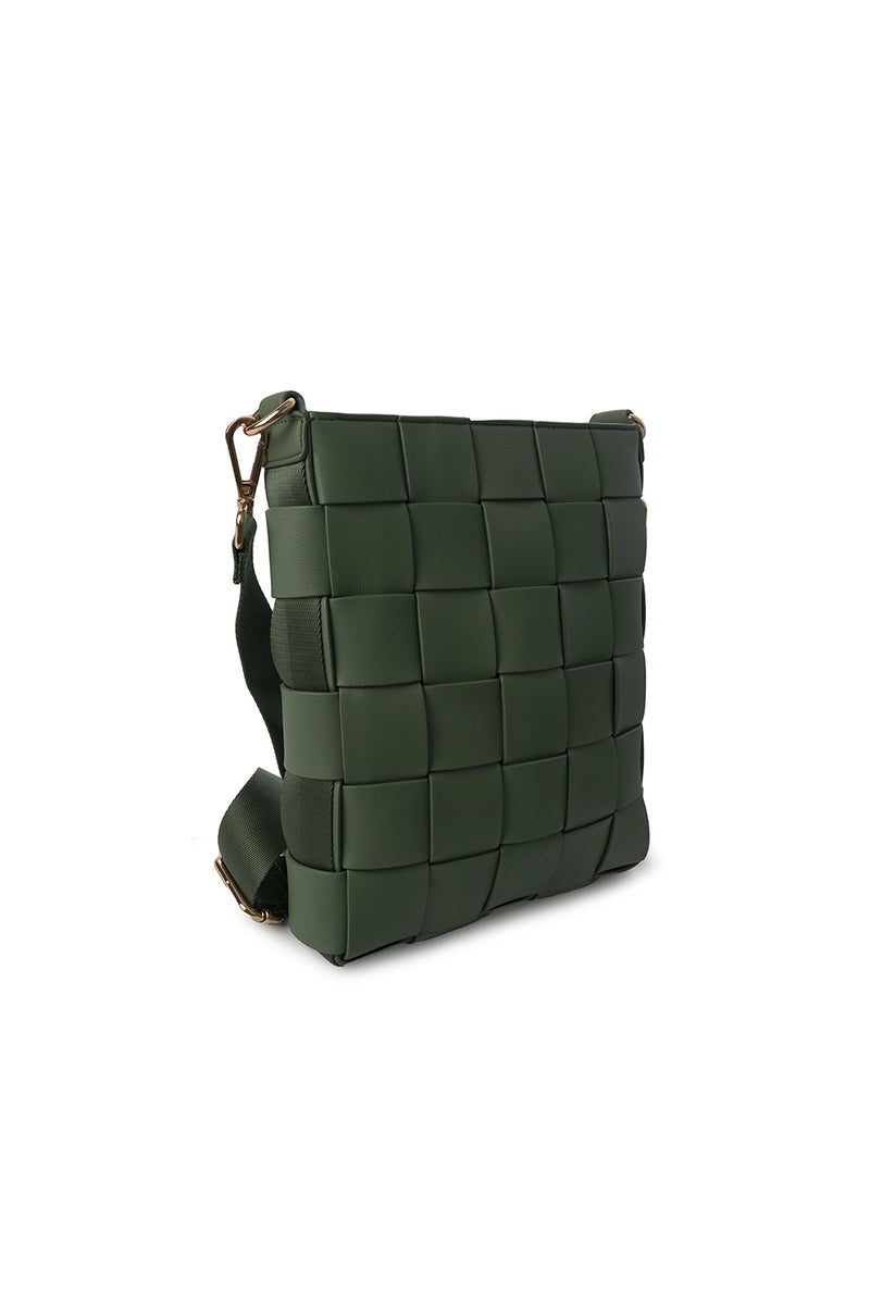 Shoulder Bag | Braided Strap | Green