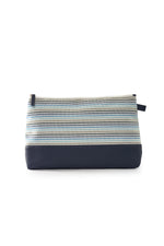 Cosmetic Bag | Striped | Blue