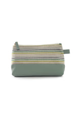 Cosmetic Bag | Striped | Green