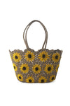 Basket | Crochet Sunflower | Sand