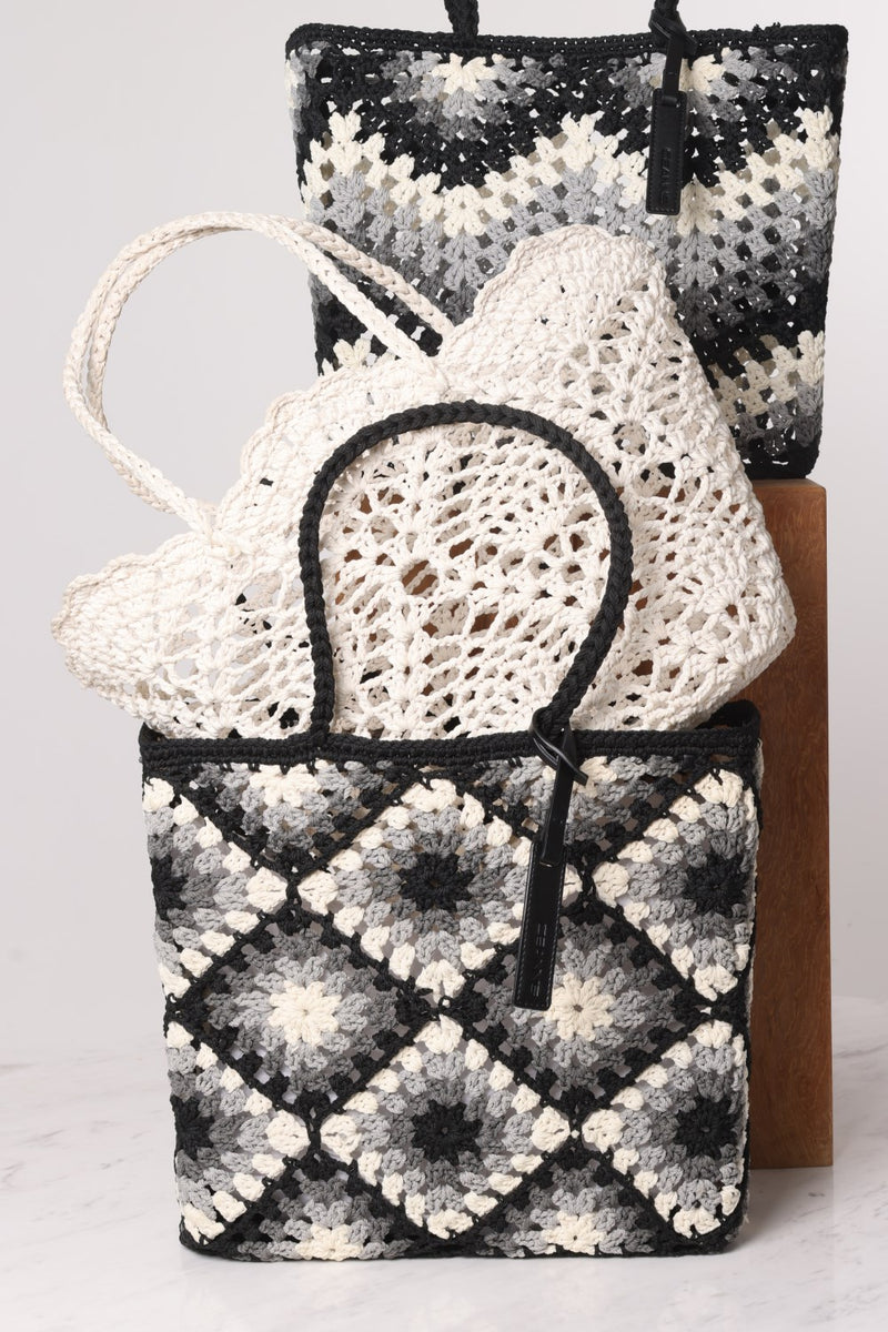 Basket | Daisy Crochet | White