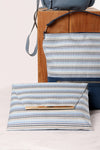 Envelope Bag | Striped | Blue