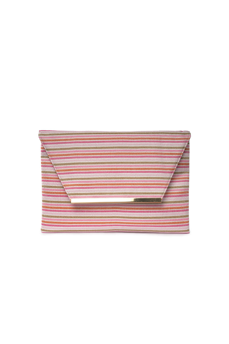 Envelope Bag | Striped | Pink