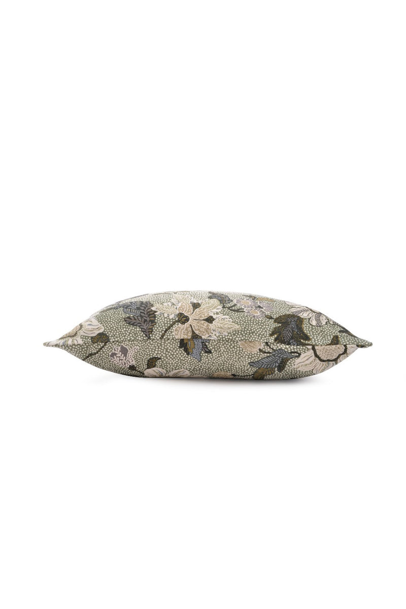 Cushion Cover | Flower Linen Collection | Soft Green