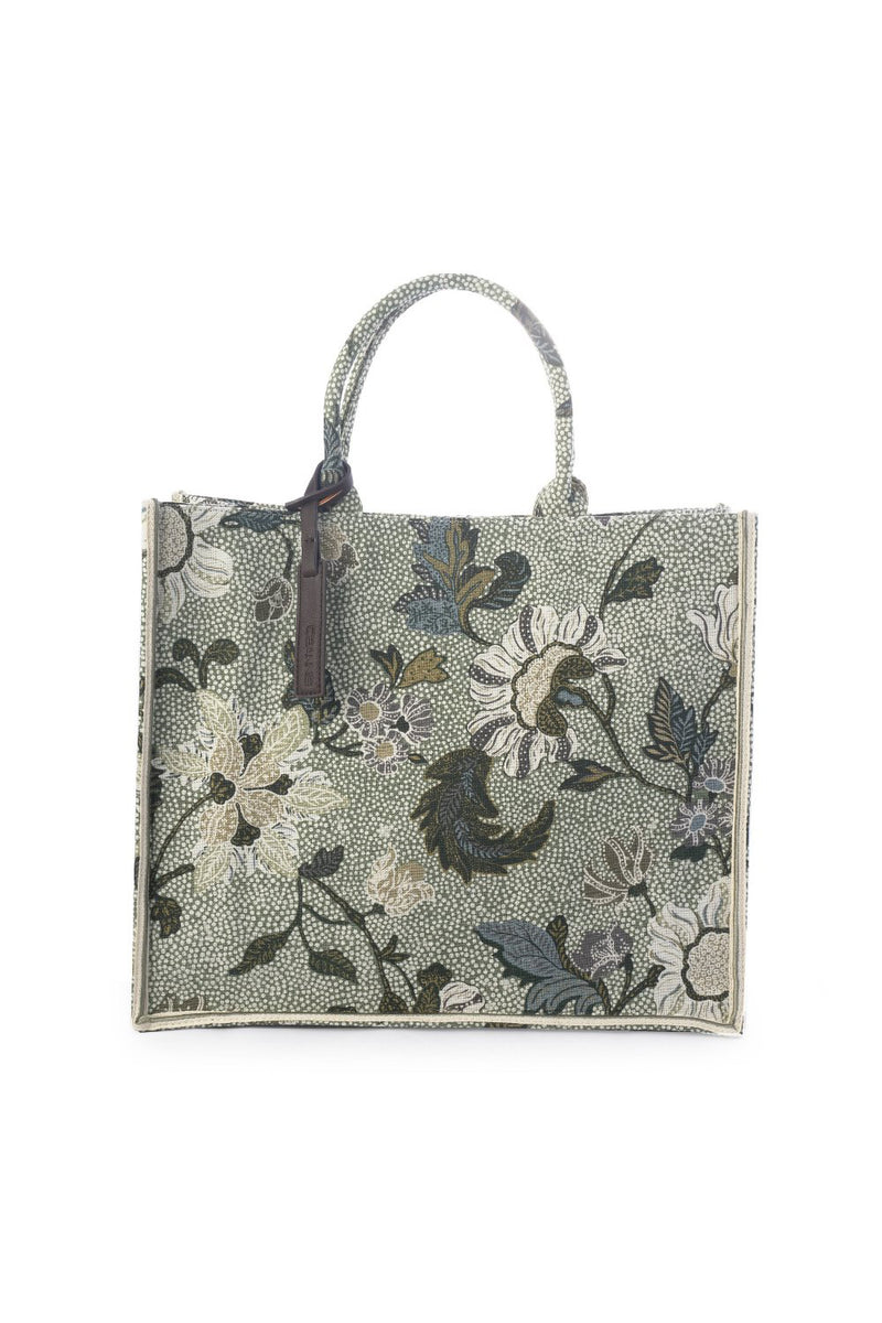 Shopper | Flower Linen Collection | Soft Green