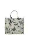 Shopper | Flower Linen Collection | White