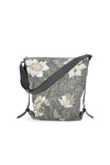 Shoulder Bag | Flower Linen Collection | Black