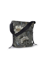  Shoulder Bag | Flower Linen Collection | Black