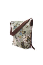 Shoulder Bag | Flower Linen Collection | Soft Green