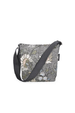 Small Shoulder Bag | Flower Linen Collection | Black