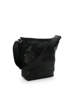 Small Shoulder Bag | Grained Leather | Black