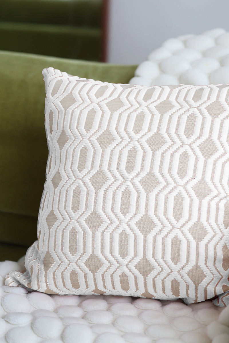 Cushion Cover | Hexagon | White