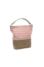 Title New Shoulder Bag | Striped | Pink