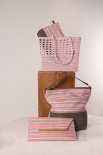 New Shoulder Bag |  Striped | Pink