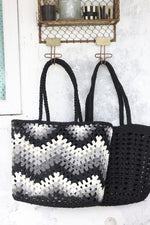 Basket | Crochet Wavy | Black