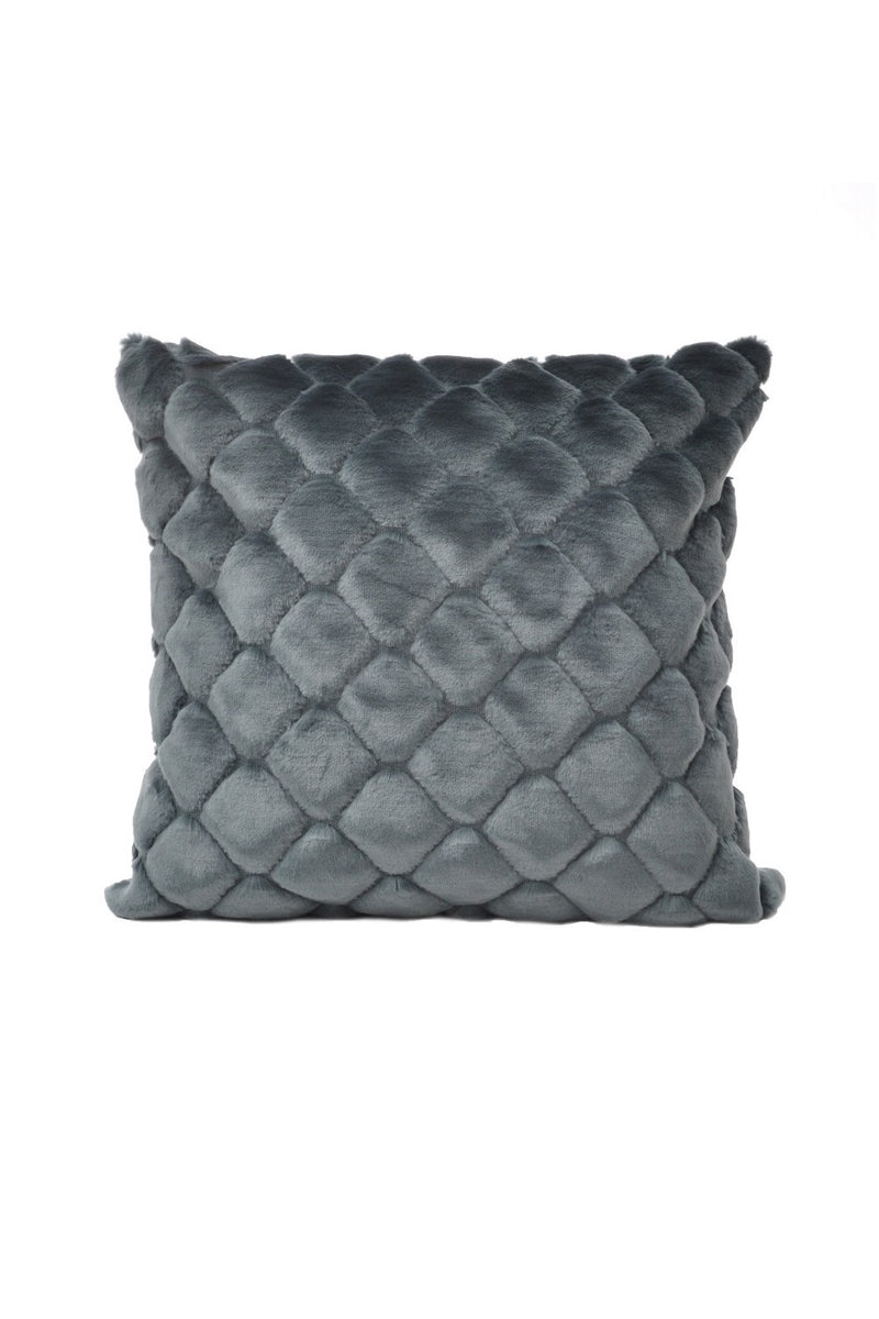 Cushion Cover | Diamond Fake Fur Collection | Emerald