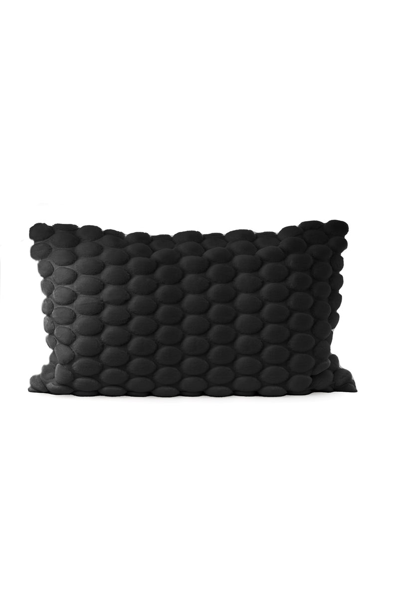 Long Cushion Cover | Egg Collection | Black