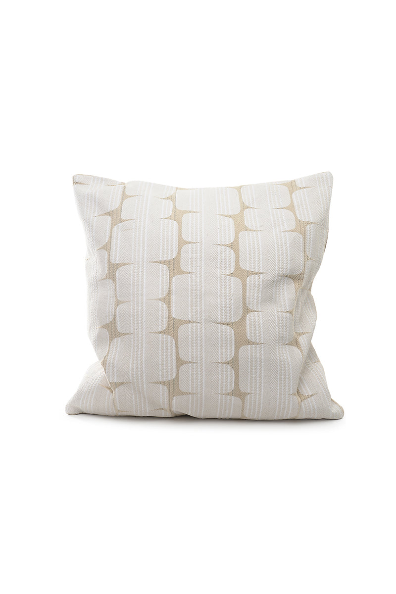 Cushion Cover | Printed Stone | White