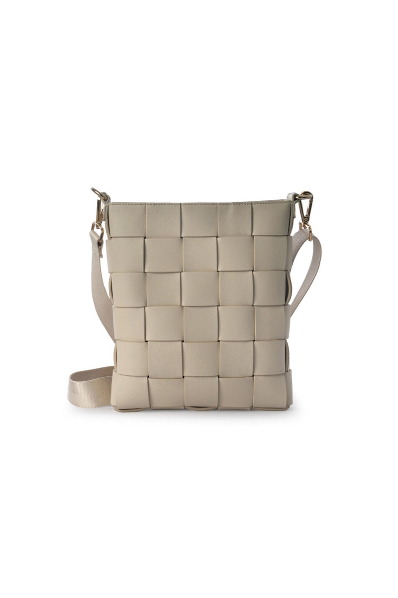 Shoulder Bag | Braided Strap | Grey