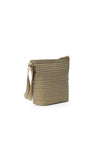Small Shoulder Bag | Soft Quilted Stripes | Taupe